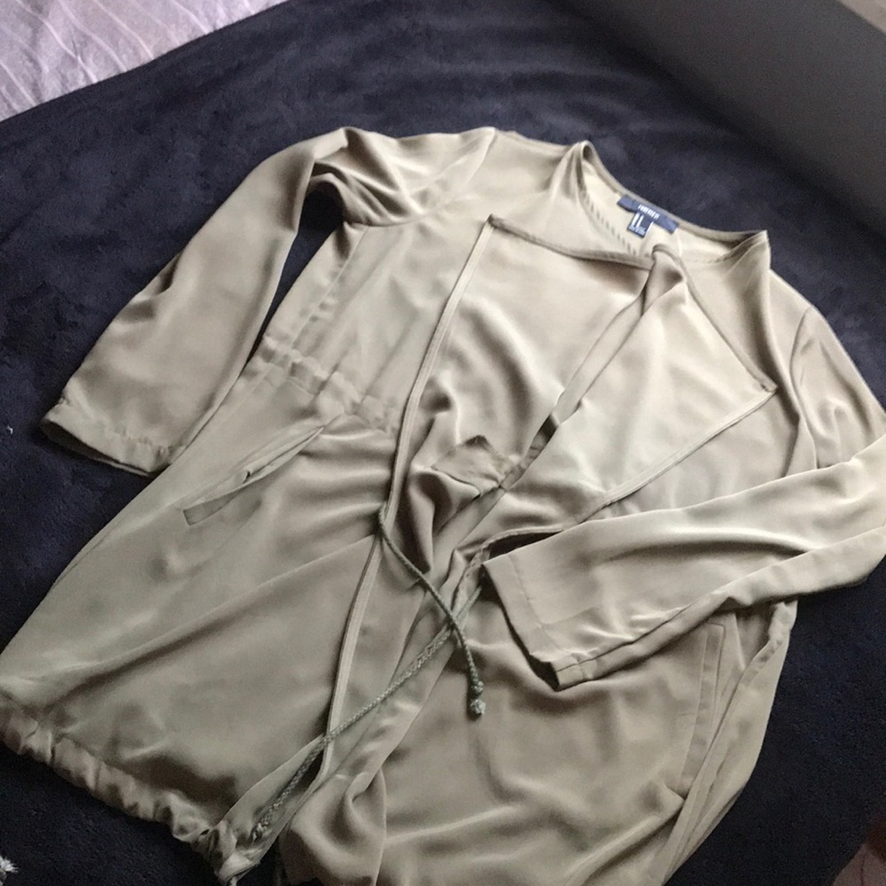 New never used olive  green coat